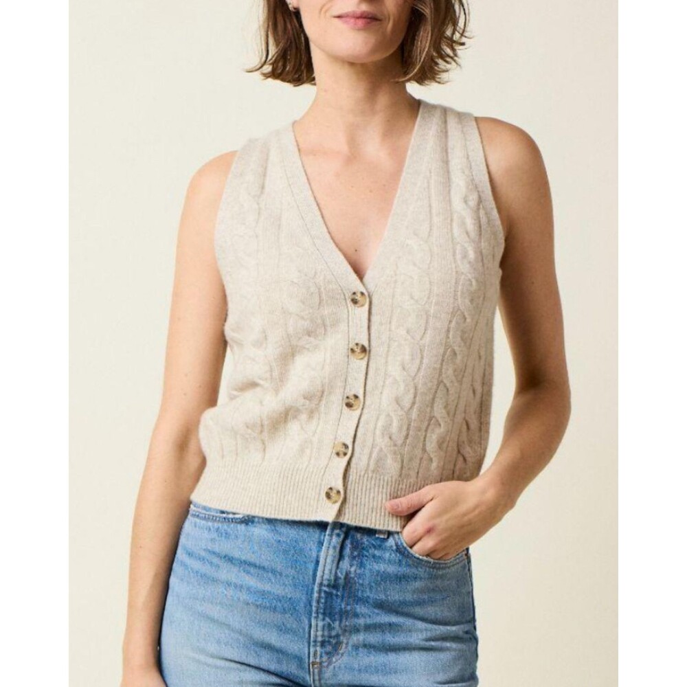 Doen Alberta Women’s 100% Cashmere Vest Size M NWT